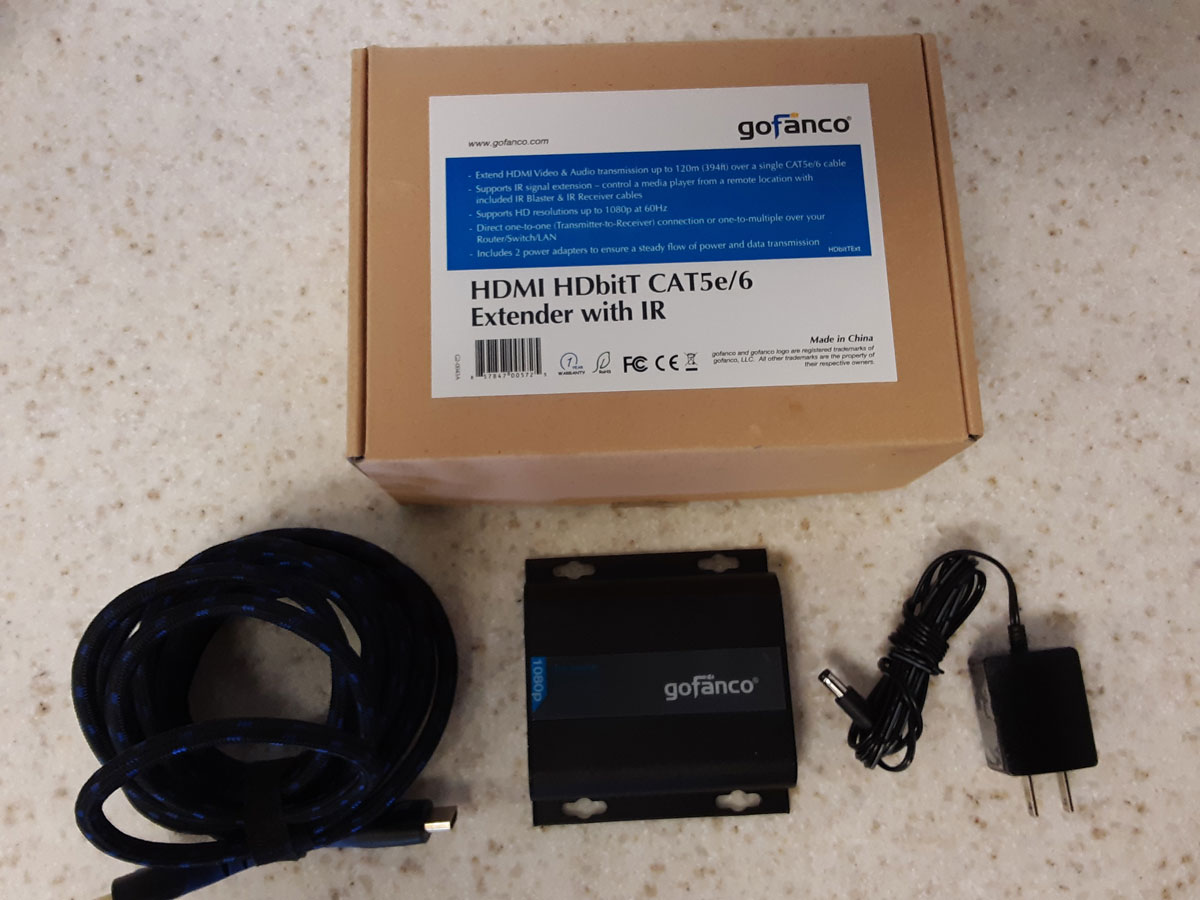 HDMI HDBitT CAT5e/6 Extender with IR